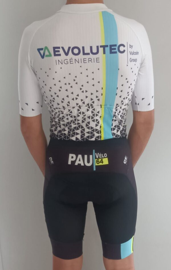 Combinaison contre la montre peau GEL VERTE  tissu corps Lycra rayé aere – Image 3