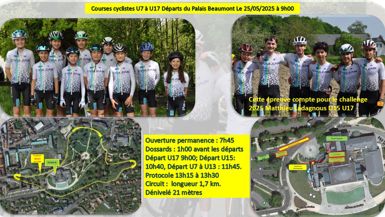 Courses cyclistes du 25 mai à Pau